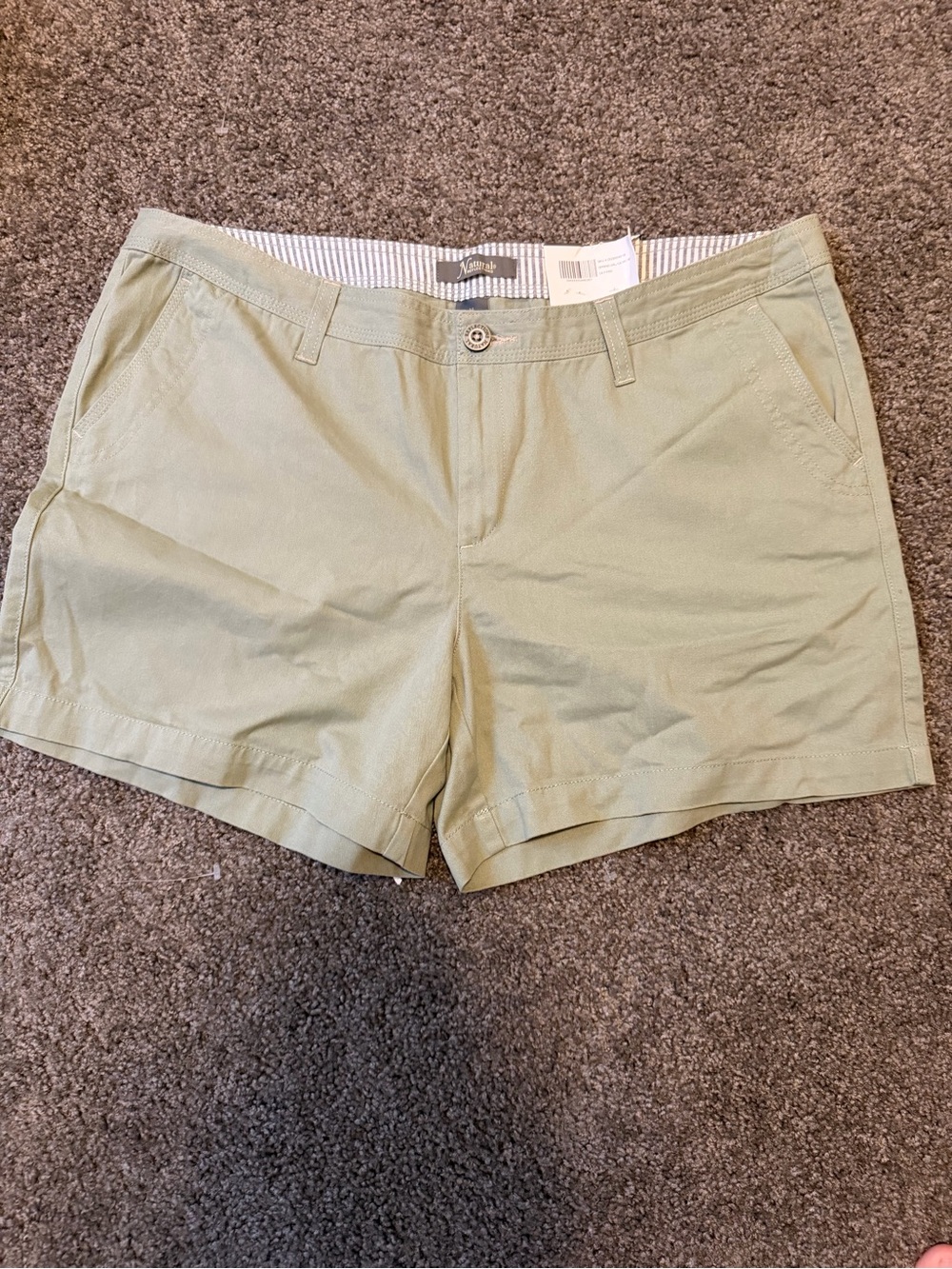 Natural Reflections Olive Green Women's Cargo-Style Shorts